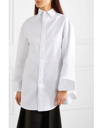 Balenciaga Oversized Cotton Twill Shirt