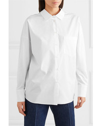 Valentino Oversized Printed Cotton Poplin Shirt