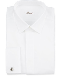 Brioni Oxford French Cuff Dress Shirt White