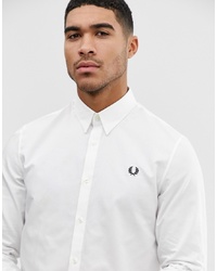 Fred Perry Oxford Shirt In White