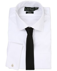 Lauren Ralph Lauren Pinpoint Spread Collar Slim Shirt W French Cuff