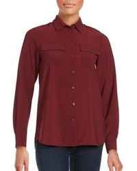 French Connection Pippa Plains Long Sleeve Button Down Shirt