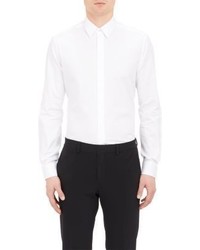 Barneys New York Pique Shirt White