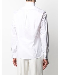 Brunello Cucinelli Pleated Bib Cotton Shirt