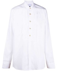 PT TORINO Pleated Bib Long Sleeve Shirt