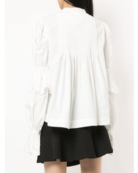Aje Pleated Front Flared Shirt
