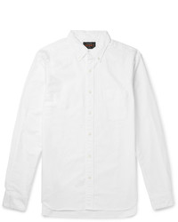 Beams Plus Slim Fit Button Down Collar Cotton Oxford Shirt