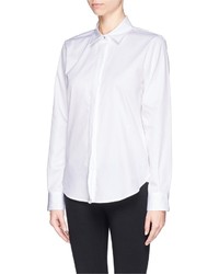 Proenza Schouler Point Collar Cotton Twill Shirt