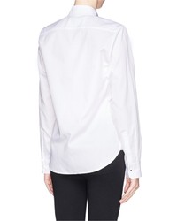 Proenza Schouler Point Collar Cotton Twill Shirt