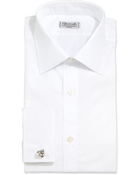 Charvet Poplin French Cuff Shirt White