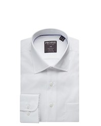 Proper Shirtings Proper Regular Fit Wrinkle Free Solid Cotton Dress Shirt Available In Colors