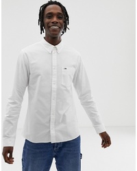 Tommy Jeans Regular Fit Oxford Shirt In White