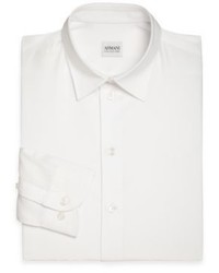 Armani Collezioni Regular Fit Solid Dress Shirt