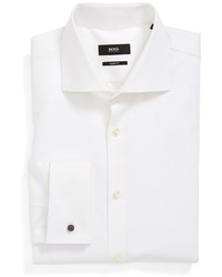 BOSS Sharp Fit French Cuff Dress Shirt