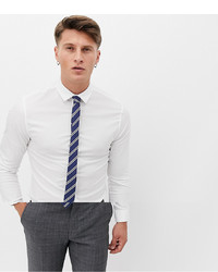 ASOS DESIGN Skinny Shirt With Stripe Tie Pack Save