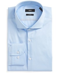 BOSS Slim Fit Easy Iron Solid Dress Shirt