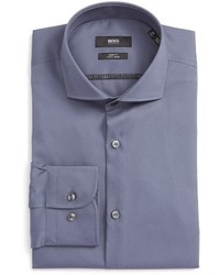 BOSS Slim Fit Easy Iron Solid Dress Shirt