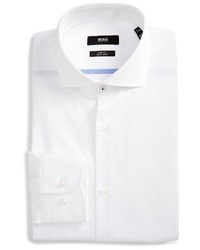 BOSS Slim Fit Easy Iron Solid Dress Shirt