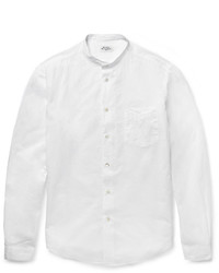 Hartford Slim Fit Grandad Collar Cotton Shirt