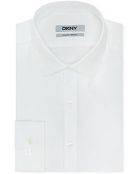 DKNY Slim Fit Solid Dress Shirt