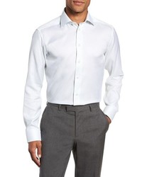 Eton Slim Fit Textured Solid Dress Shirt