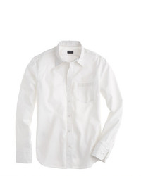 J.Crew Slim Secret Wash Point Collar Shirt In White