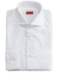 Isaia Slim Solid Dress Shirt White