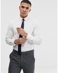 ASOS DESIGN Smart Stretch Slim Fit Oxford Shirt With Double Cuff