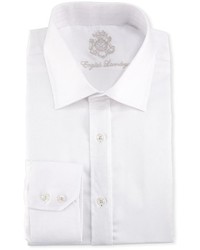 English Laundry Solid Cotton Dress Shirt White