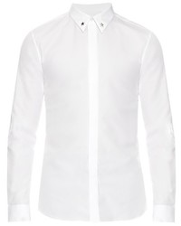 Givenchy Star Collar Button Cuff Cotton Shirt