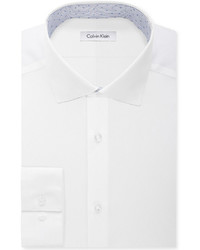 Calvin Klein Steel Non Iron Slim Fit Performance White Dress Shirt
