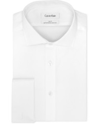 Calvin Klein Steel Slim Fit Non Iron Performance Solid French Cuff Dress Shirt