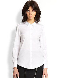The Kooples Stretch Cotton Poplin Shirt