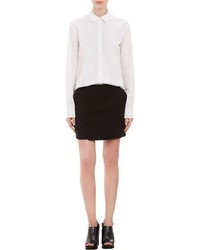 Alexander Wang T By Tunic Length Button Front Shirt White