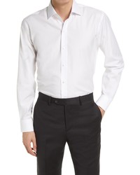 Ledbury Tailored Fit Solid White Dress Shirt At Nordstrom