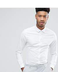 ASOS DESIGN Tall Stretch Slim Oxford Shirt In White