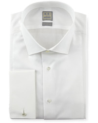 Ike Behar Textured Bib Tuxedo Shirt White