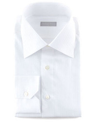 Stefano Ricci Textured Stripe Dress Shirt White 1