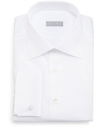 Stefano Ricci Tonal Stripe Dress Shirt White