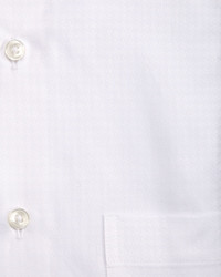Neiman Marcus Trim Fit Regular Finish Pinwheel Dress Shirt White