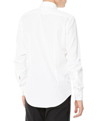 Lanvin Tuxedo Shirt With Pleated Bib White