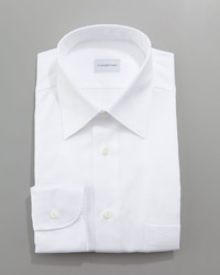 Ermenegildo Zegna Twill Dress Shirt White
