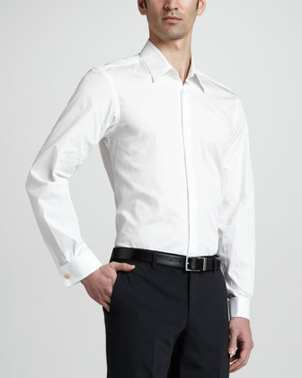 Versace Collection Tuxedo Shirt White | Where to buy & how to wear