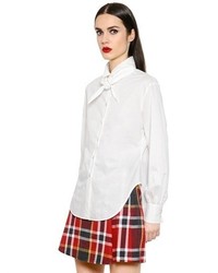 Vivienne Westwood Scarf Collar Cotton Poplin Shirt