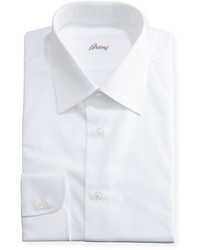 Brioni Wardrobe Essential Solid Dress Shirt White