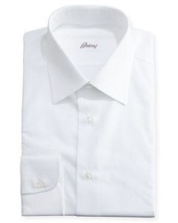 Brioni Wardrobe Essential Solid Dress Shirt White