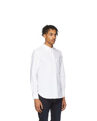 Officine Generale White Antime Oxford Shirt, $92 | SSENSE | Lookastic