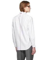 Thom Browne White Back Stripe Oxford Shirt