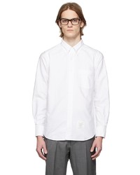 Thom Browne White Back Stripe Oxford Shirt