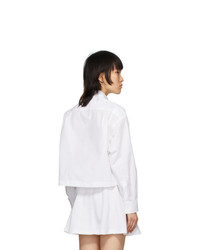 Palm Angels White Boxy Short Shirt